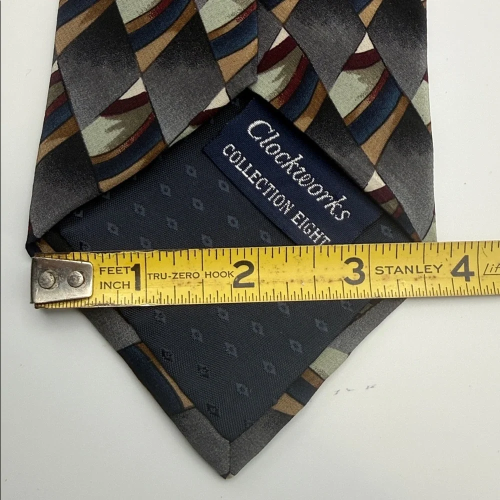 J. Garcia Men's Tie Clockworks Collection Eight 100% silk made in the USA